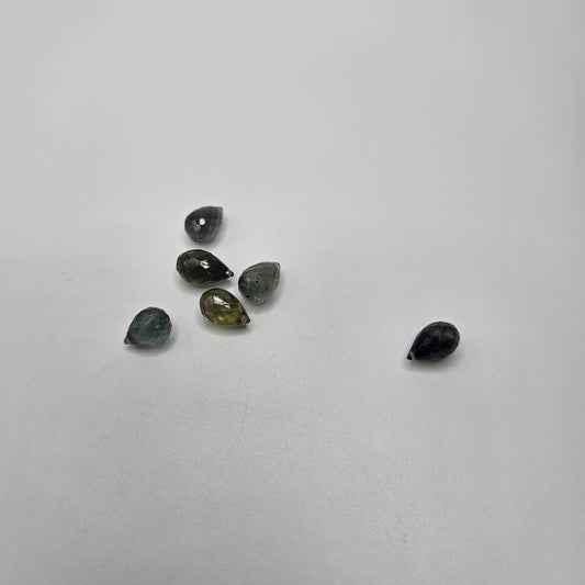 6mm Petra Aquamarine Drop Faceted Single.