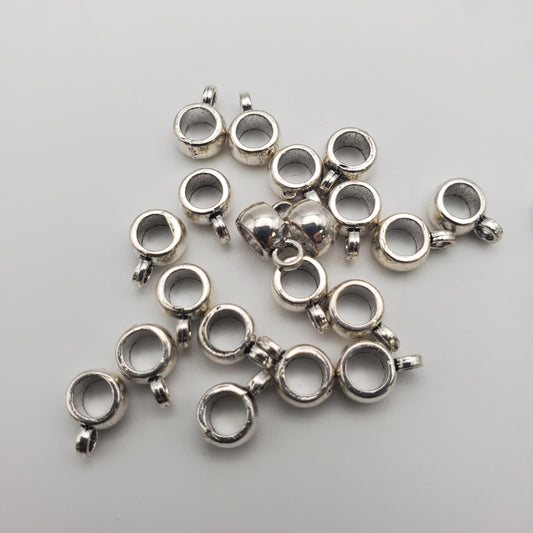  6mm Pewter Ring Charm,4mm inner.