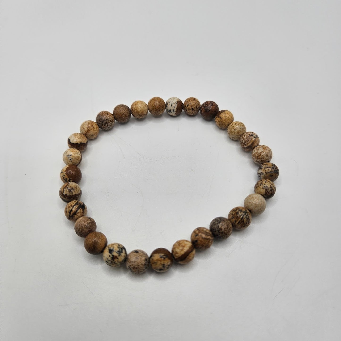 6mm Picture Jasper Stretch Bracelet.