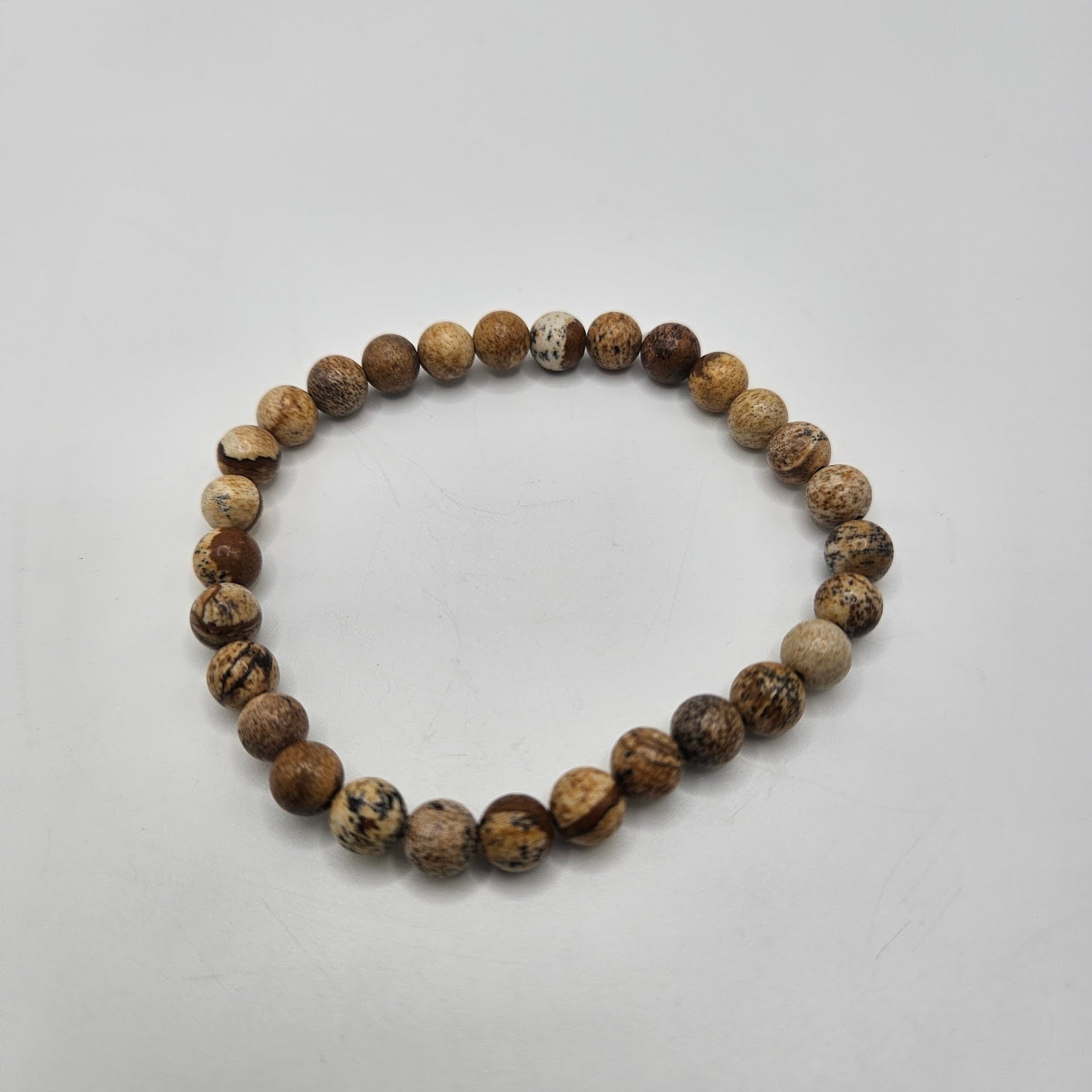 6mm Picture Jasper Stretch Bracelet.