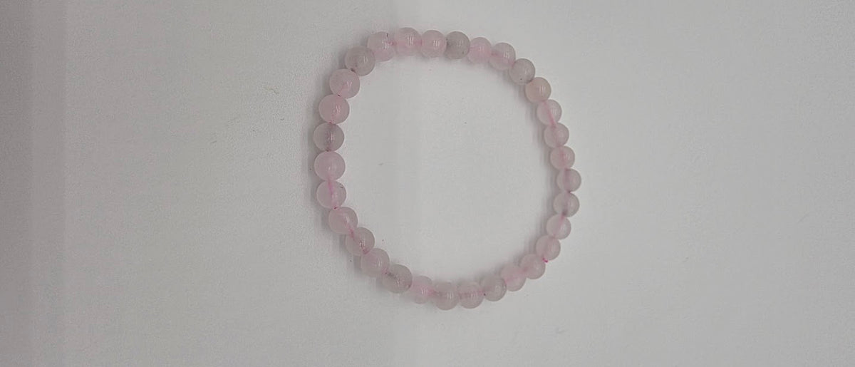 6mm Pink Calcite Stretch Bracelet.