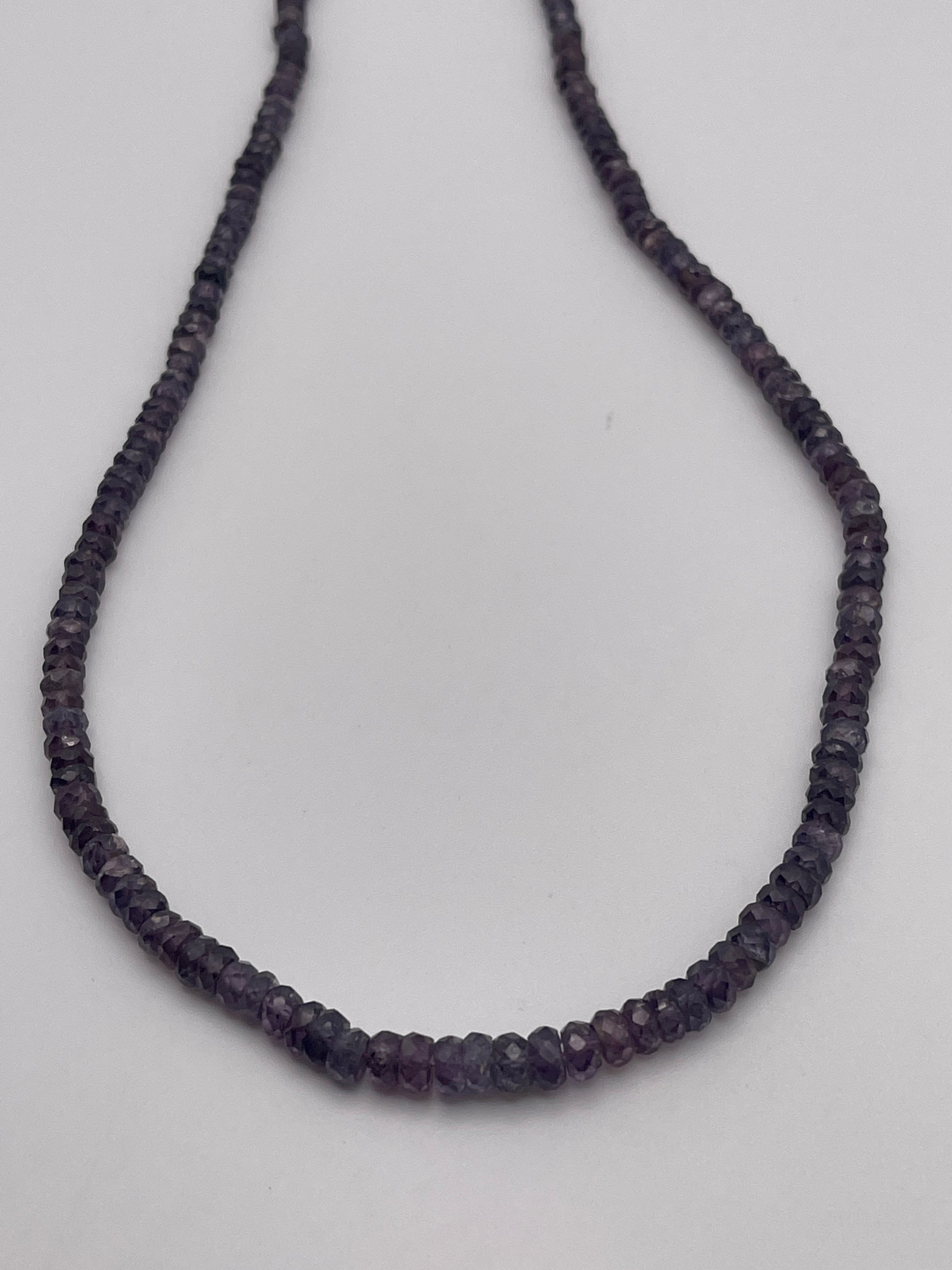 6mm Purple Spinel Faceted Rondell Bead Strand.