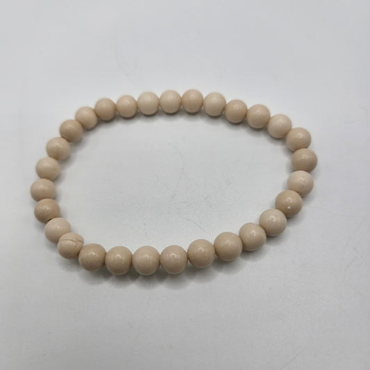 6mm River Stone Stretch Bracelet.