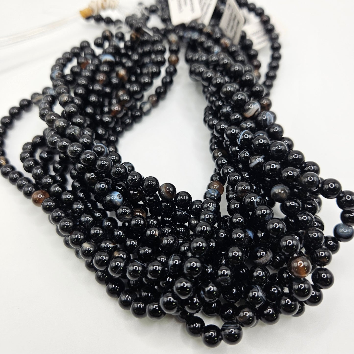 6mm Sardonyx Round Bead Strand.