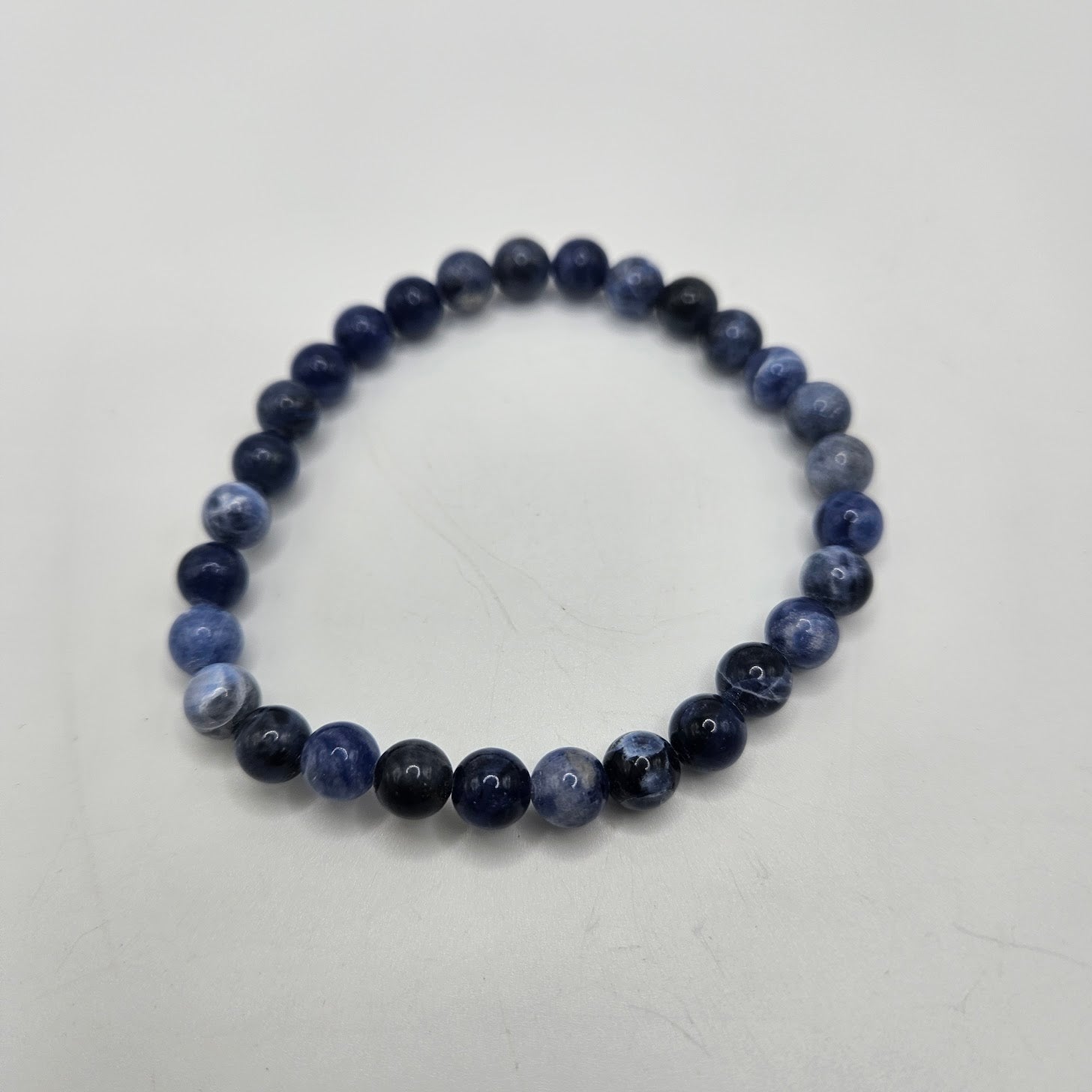 6mm Sodalite Stretch Bracelet.