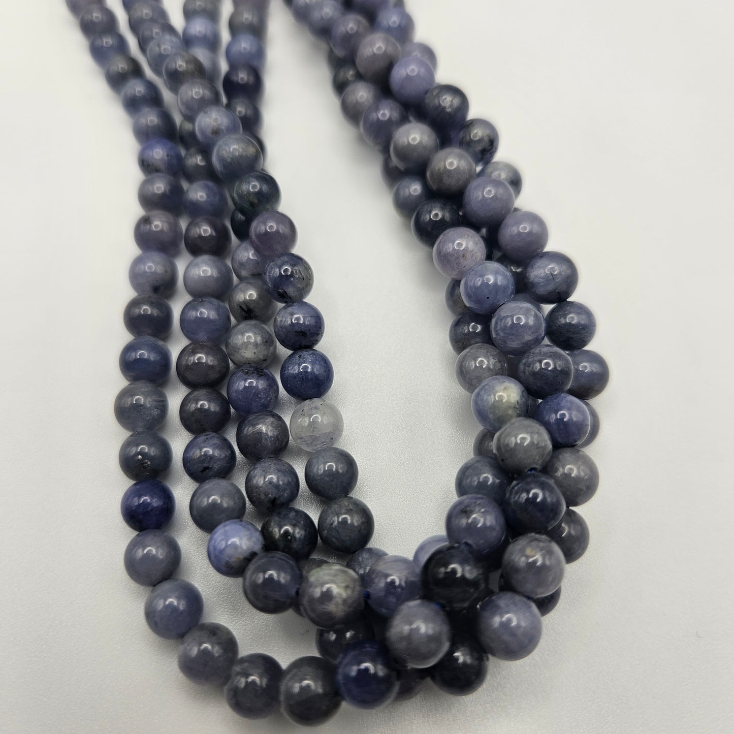6mm Tanzanite Round Bead Strand.