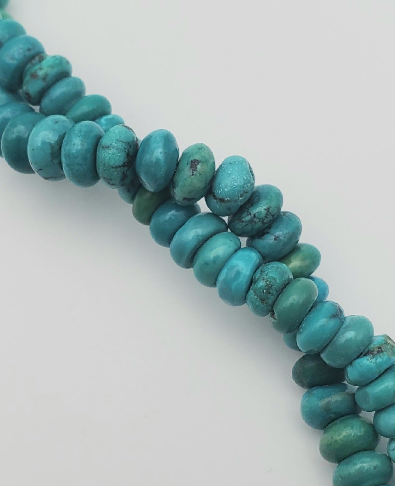 6mm Turquoise Rondelle Bead Strand.