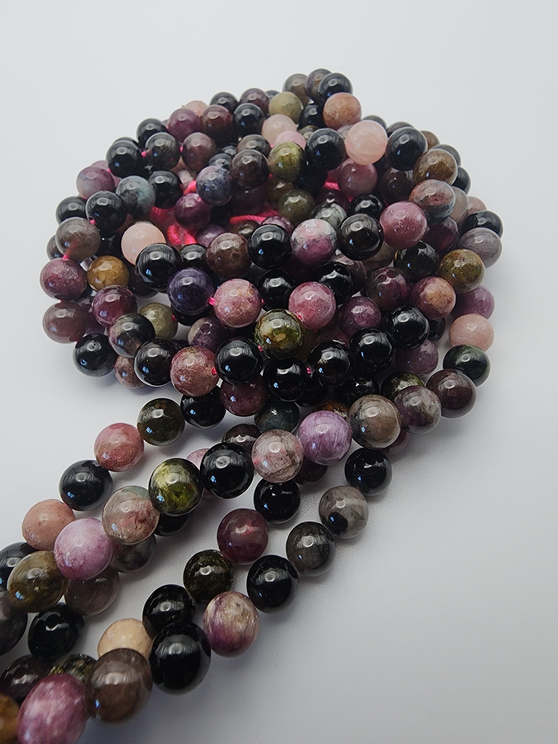 6mm Watermelon Tourmaline Round.