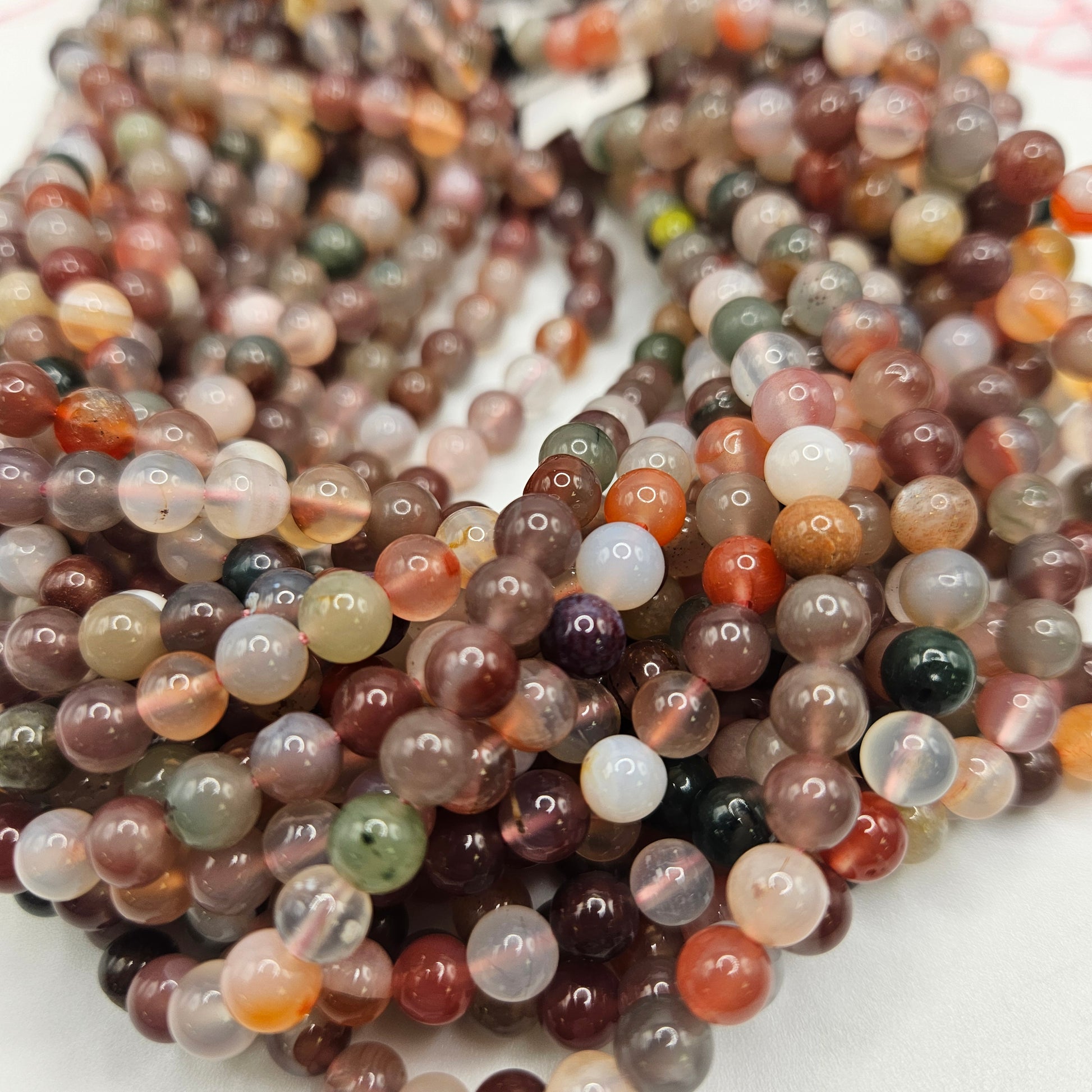 6mm Yanyuan Agate Bead Strand.