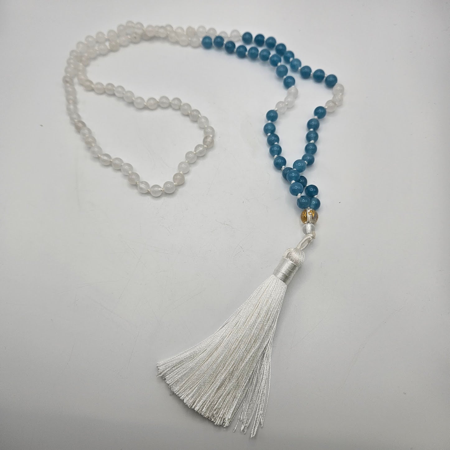 6mm Mala Moonstone.