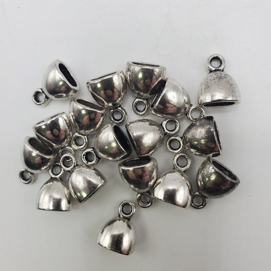 6x3mm, 7mm H. Pewter End Cap.