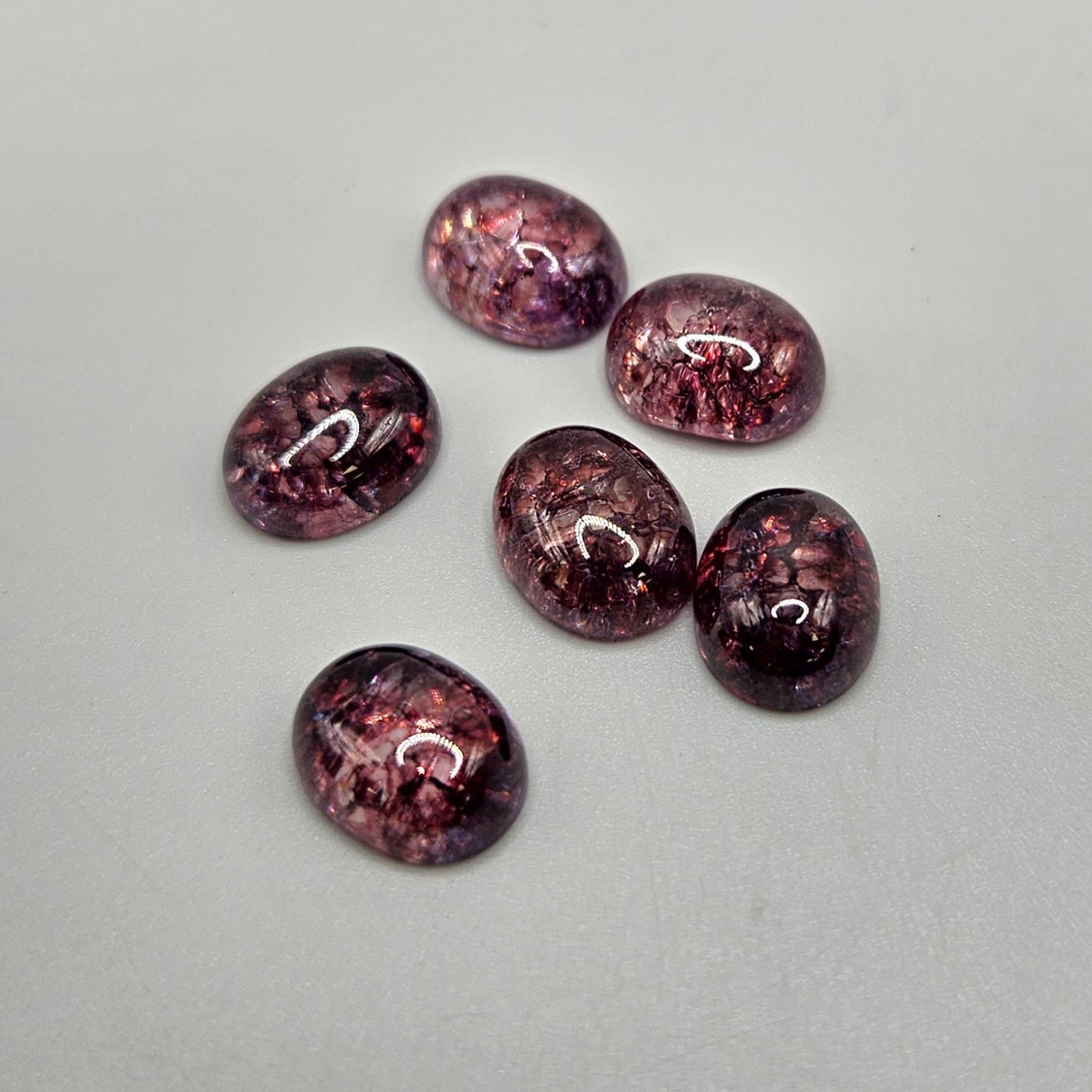 6x9 Crackle Quartz Cabochon.