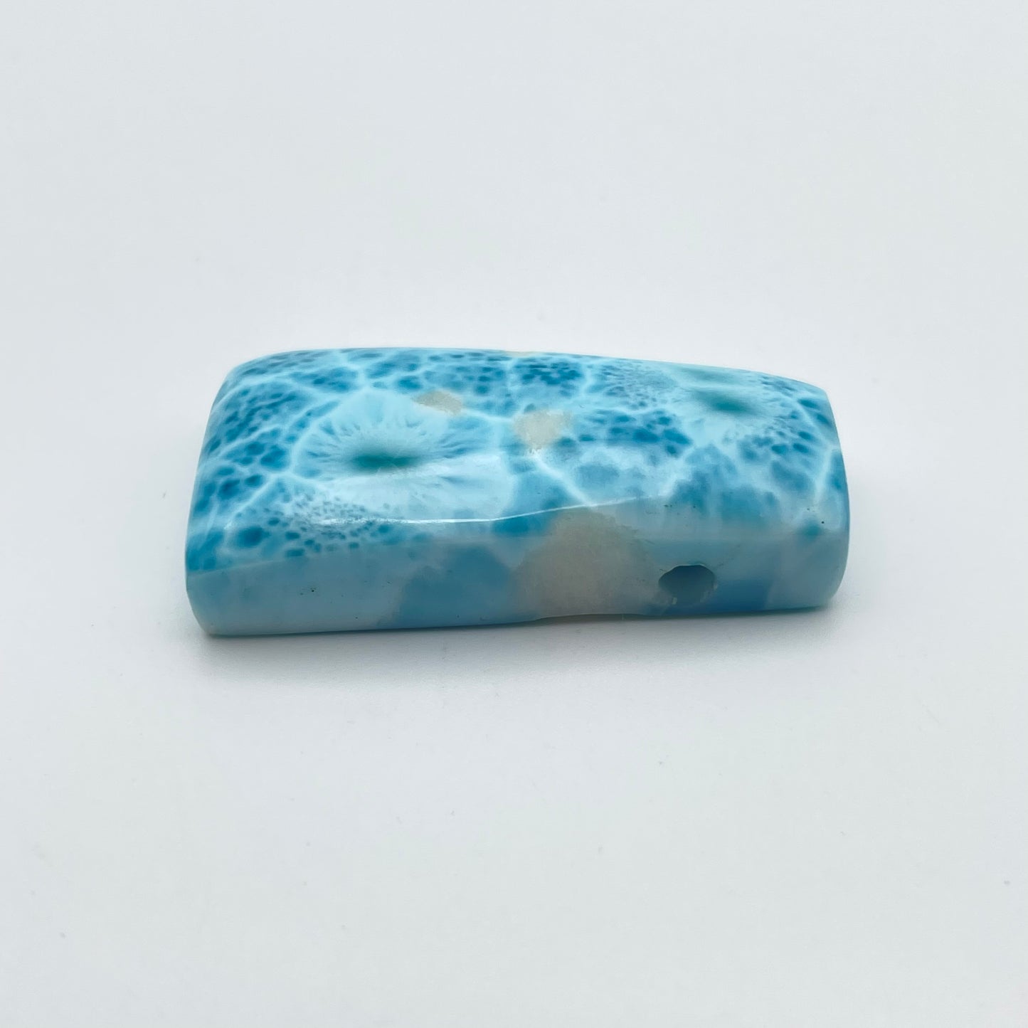 Larimar Cabochon 36x18mm With Hole