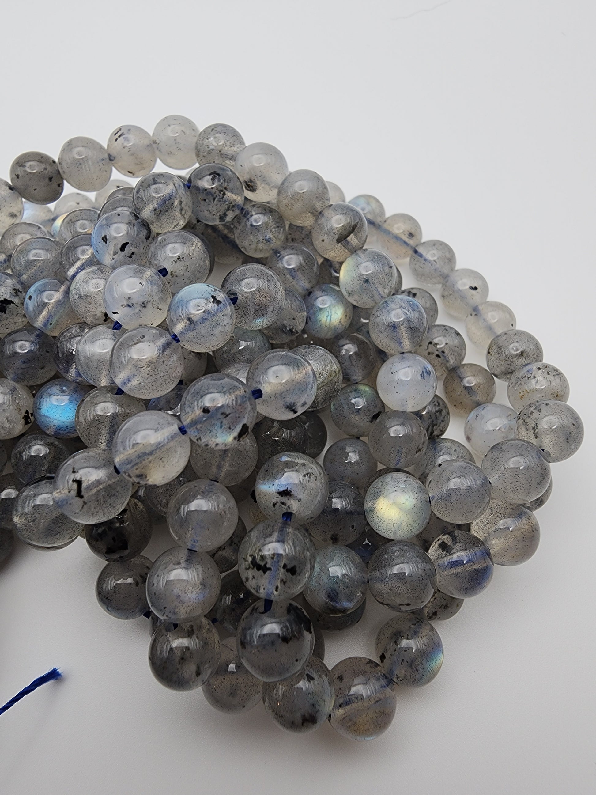 7mm Labradorite Round Bead Strand.