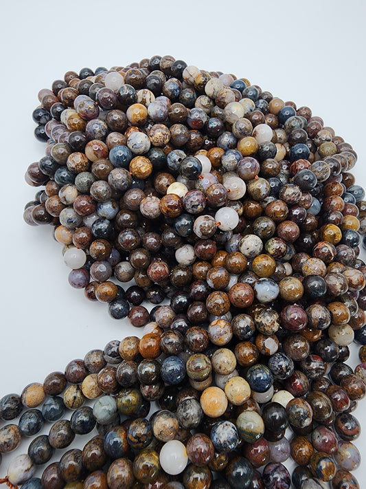 7mm Petersite Round Bead Strand.