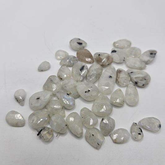 8 to 10mm Faceted Moonstone Top Drill Single Bead.