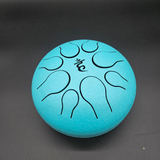 8 inch Teal Tongue Drum.