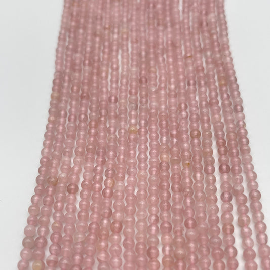 2mm Rose Quartz Smooth Round