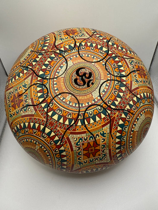 8” Mandala Tongue Drum.