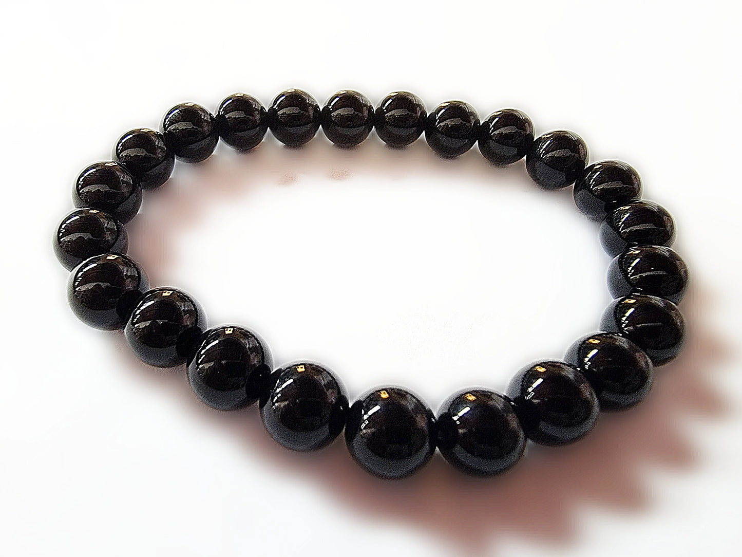 8mm Black Onyx Stretch Bracelet.
