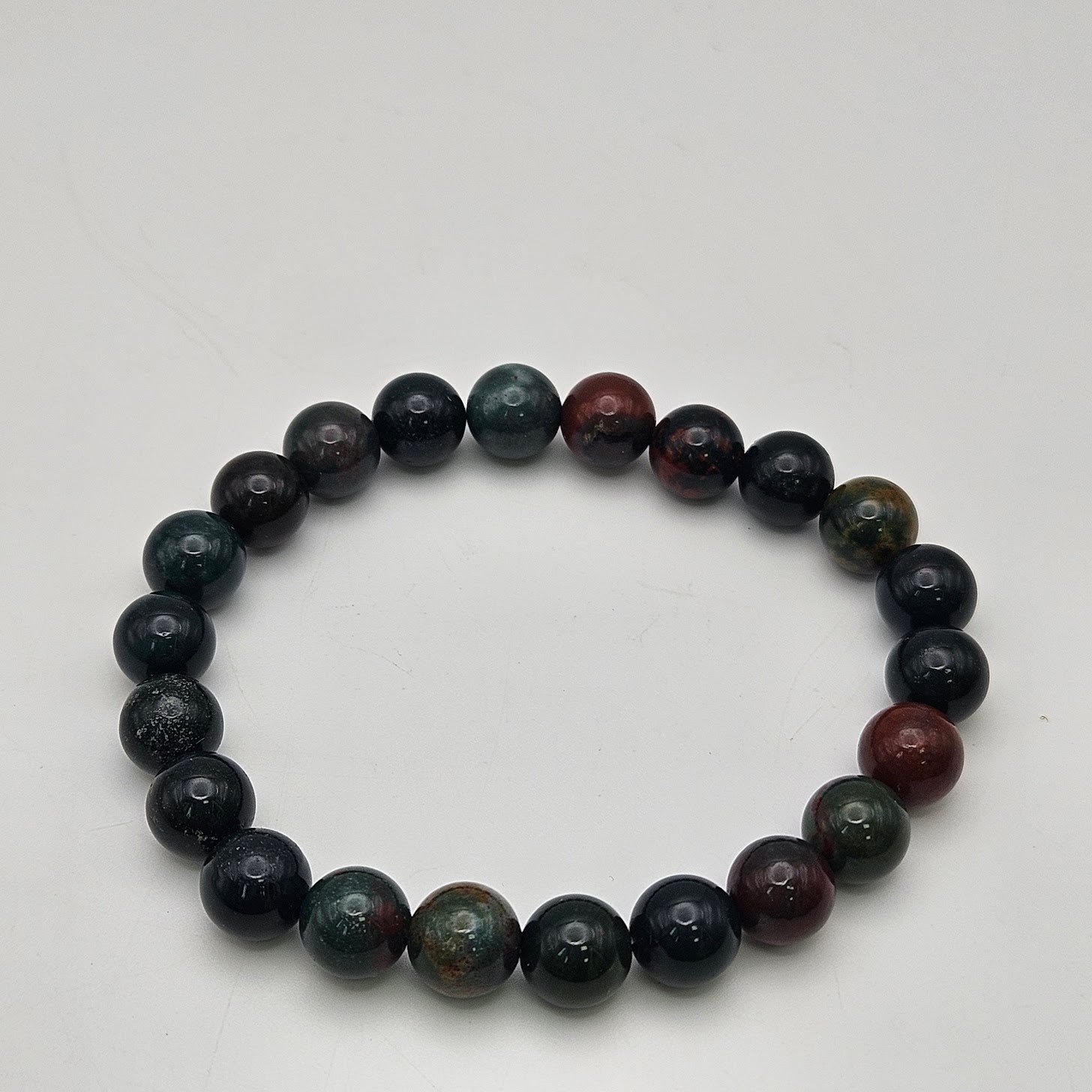 8mm Bloodstone Stretch Bracelet.