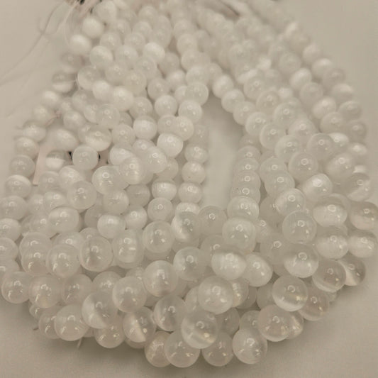 8mm Calcite Rondelle Bead Strand.