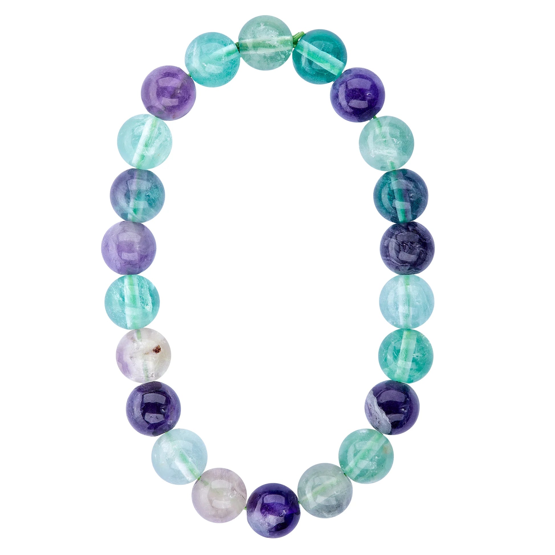 8mm Fluorite Stretch Bracelet.
