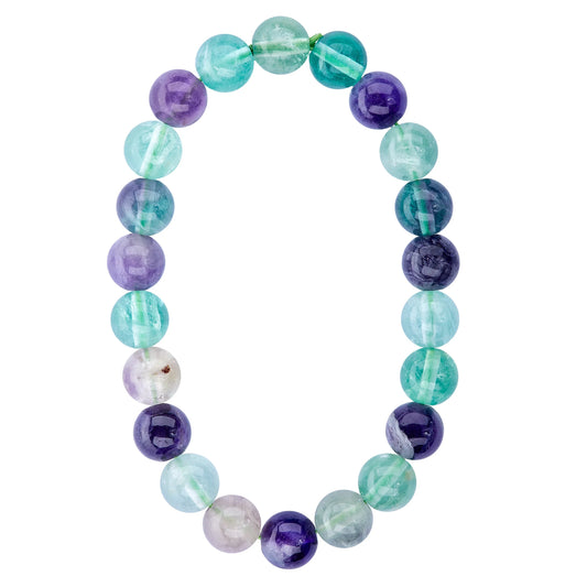 8mm Fluorite Stretch Bracelet.