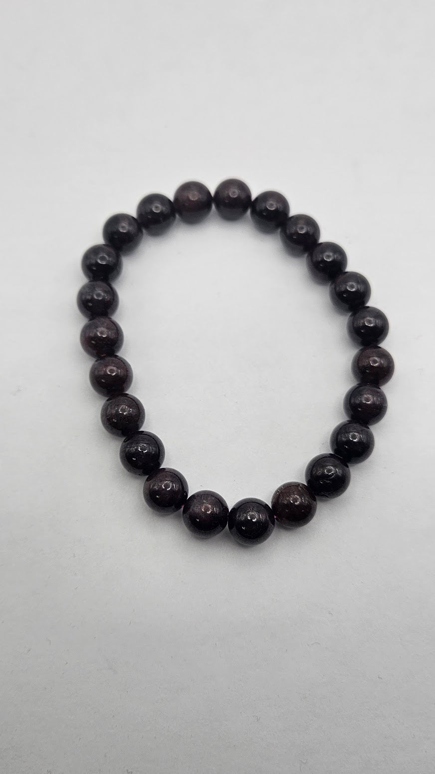 8mm Garnet Stretch Bracelet.