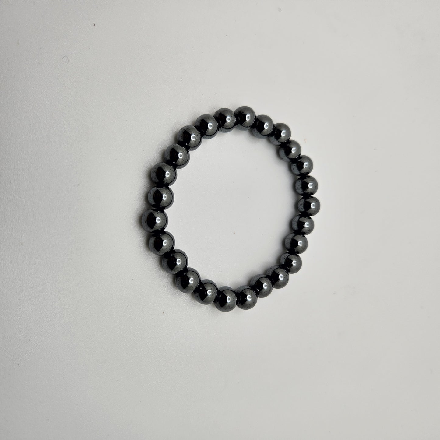 8mm Hematite Stretch Bracelet.