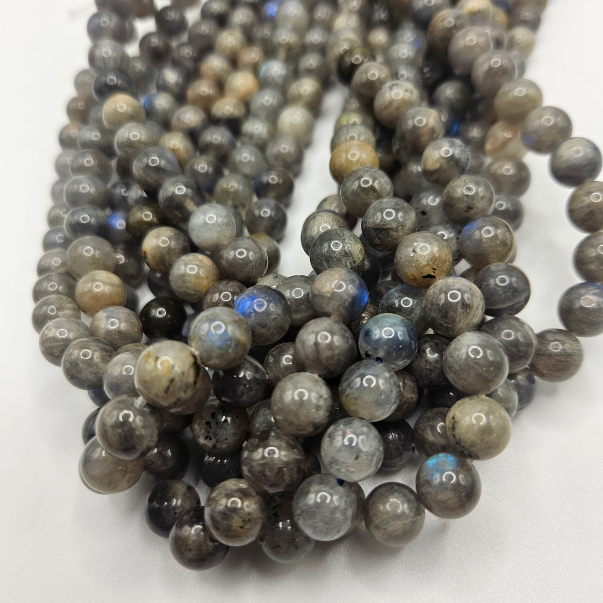 8mm Labradorite Bead Strand.