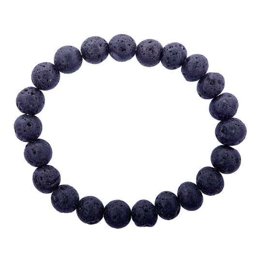 8mm Lava Stretch Bracelet.