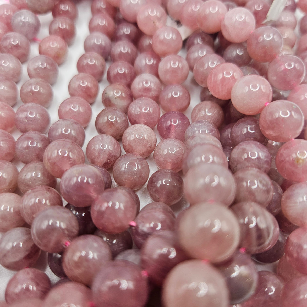 8mm Madagascar Rose Quartz Bead Strand.