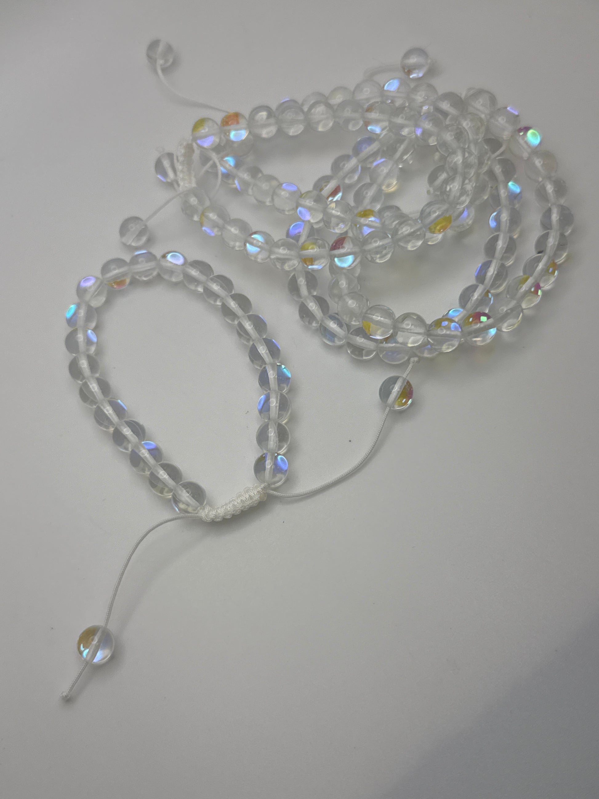 8mm Mermaid Clear Bracelet.