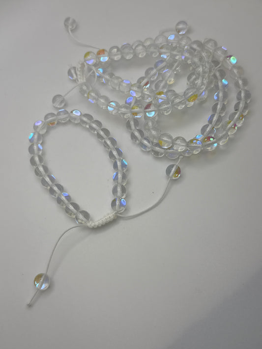 8mm Mermaid Clear Bracelet.