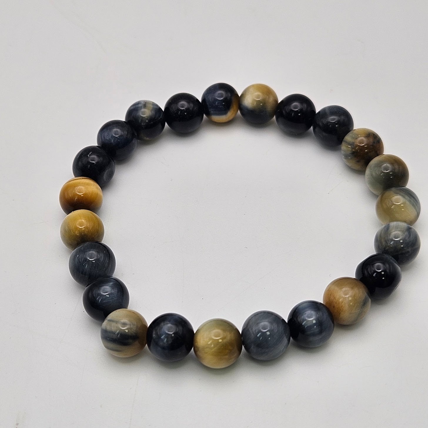 8mm Mixed Tiger Eye Stretch Bracelet.