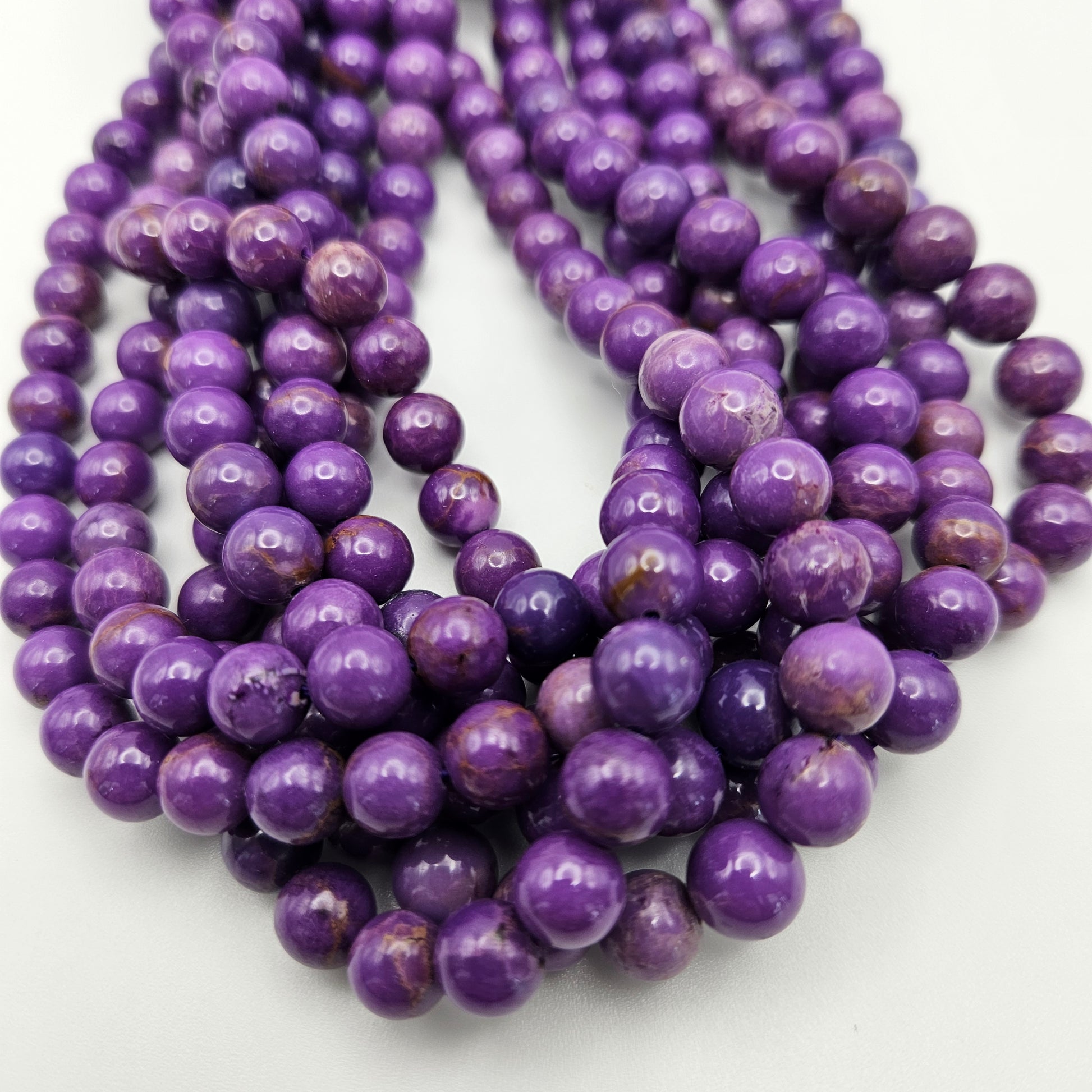 8mm Phosphosiderite Round Smooth.