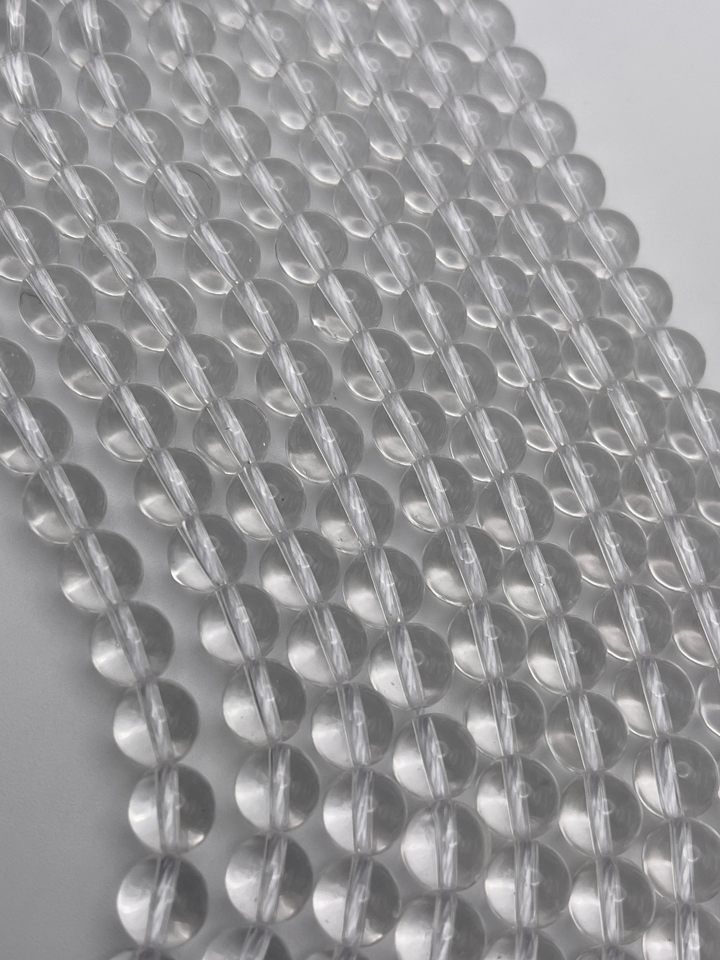8mm Quartz Round Bead Strand.