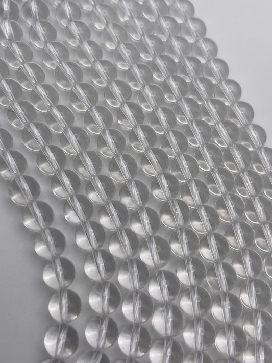 8mm Quartz Round Bead Strand.