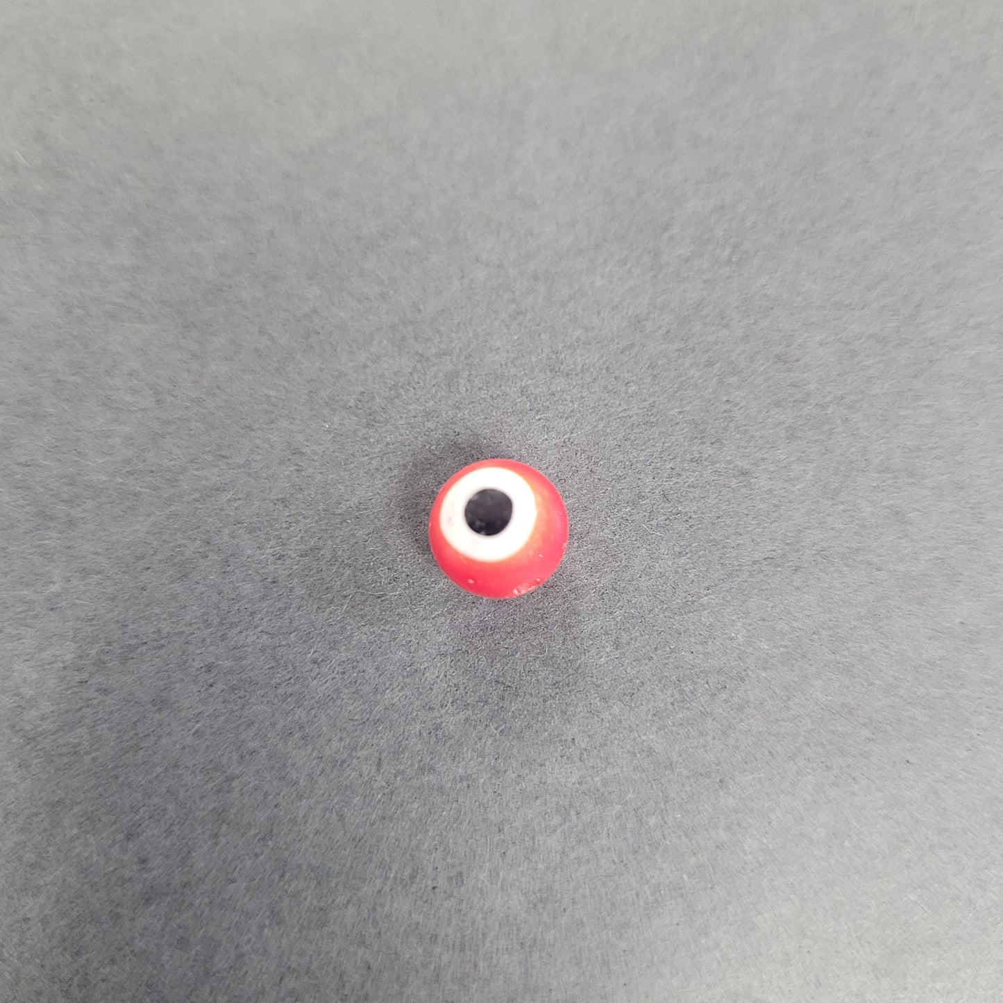 8mm Red Evil Eye Single Bead.