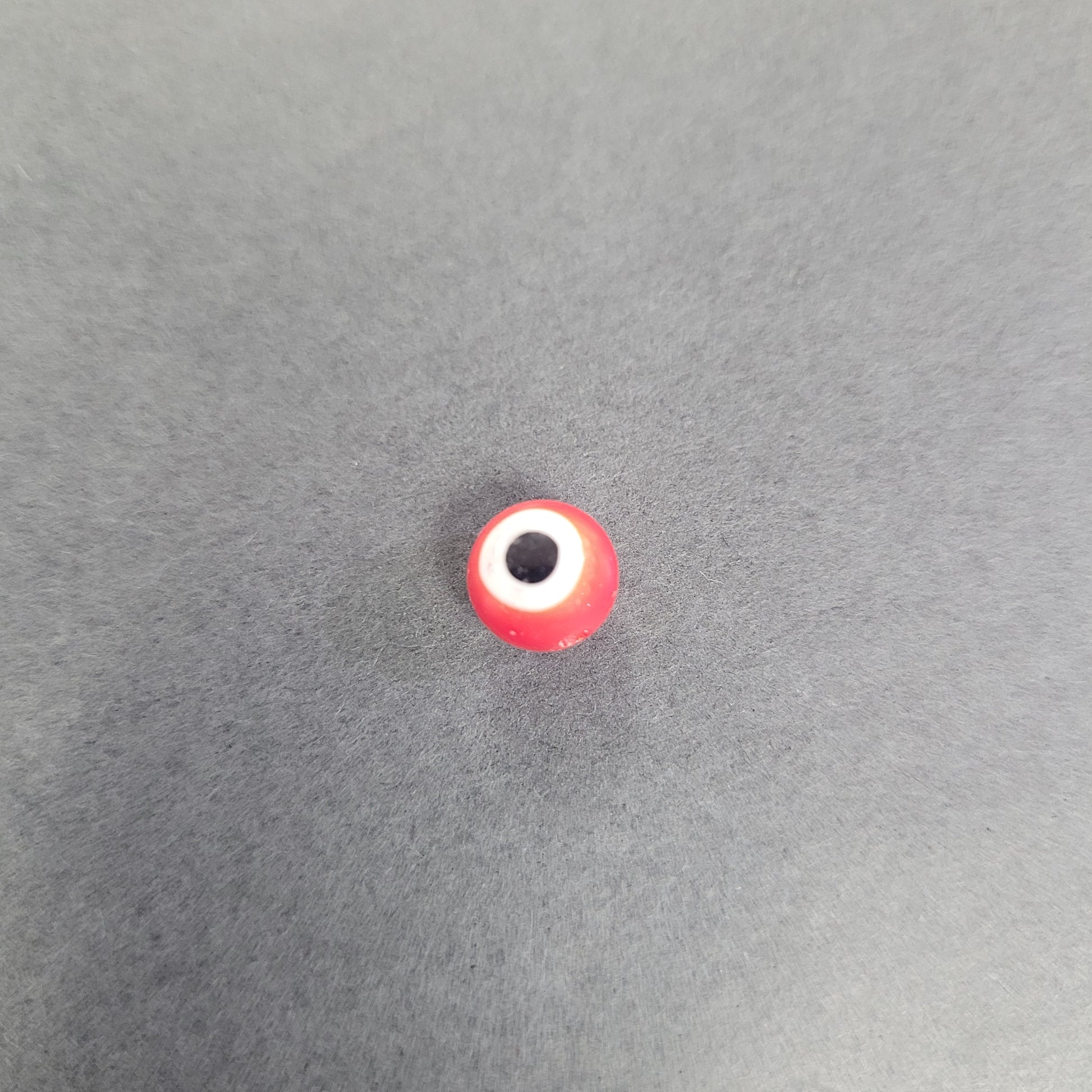 8mm Red Evil Eye Single Bead.