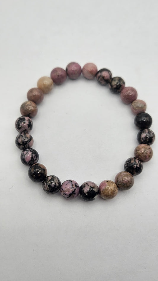 8mm Rhodonite Stretch Bracelet