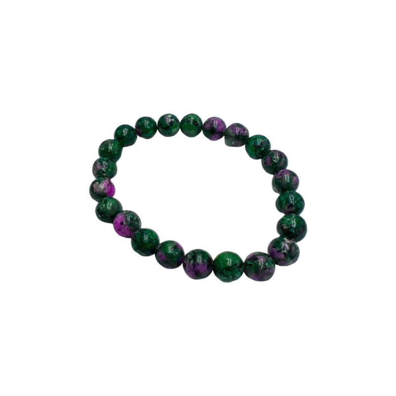 8mm Ruby Zoisite Stretch Bracelet.