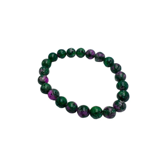 8mm Ruby Zoisite Stretch Bracelet.