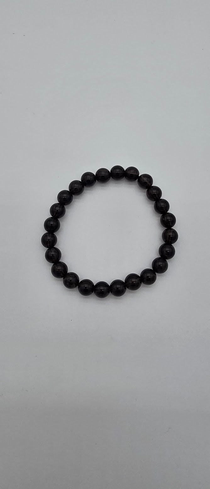 8mm Smokey Quartz Stretch Bracelet.