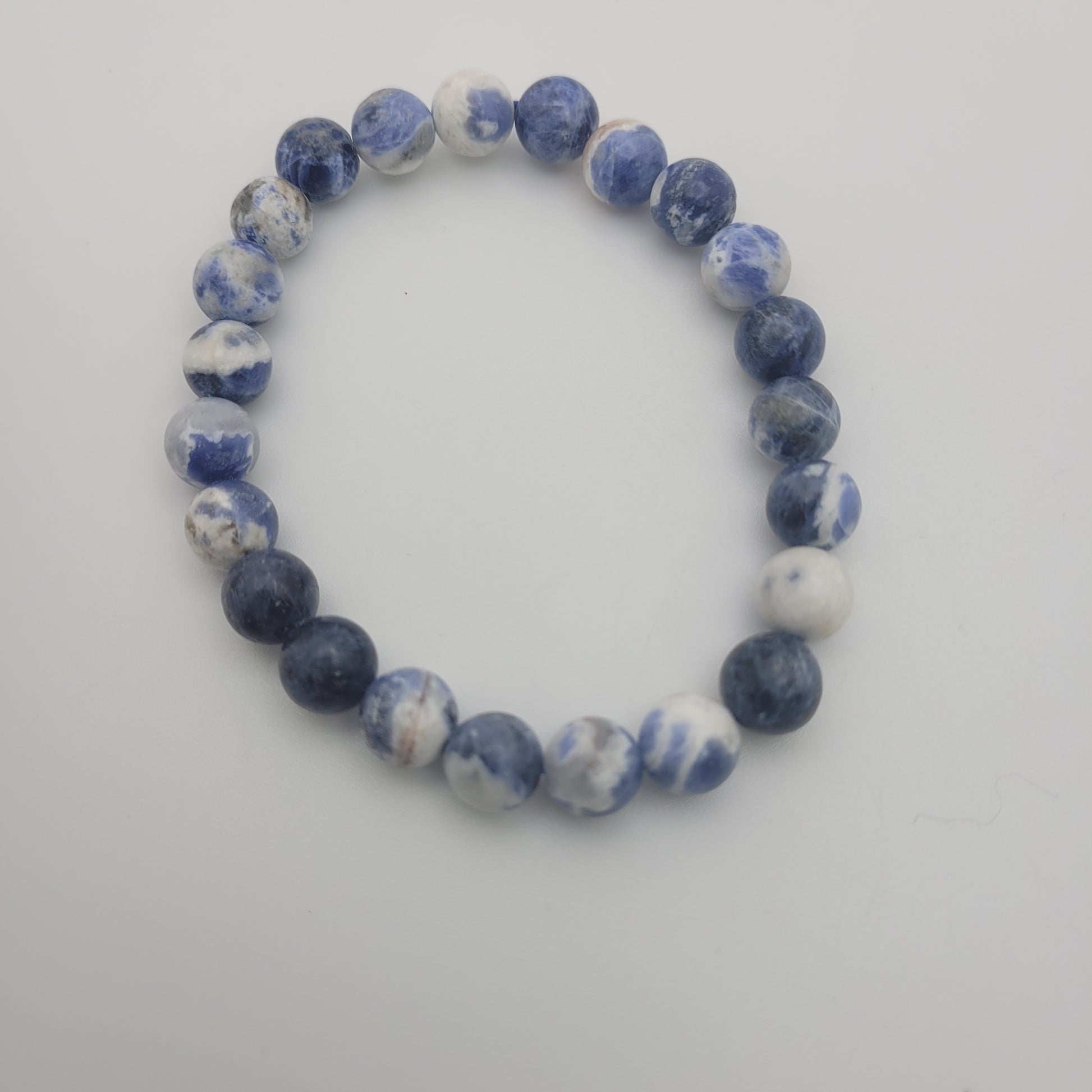 8mm Round Sodalite Stretch Bracelet.