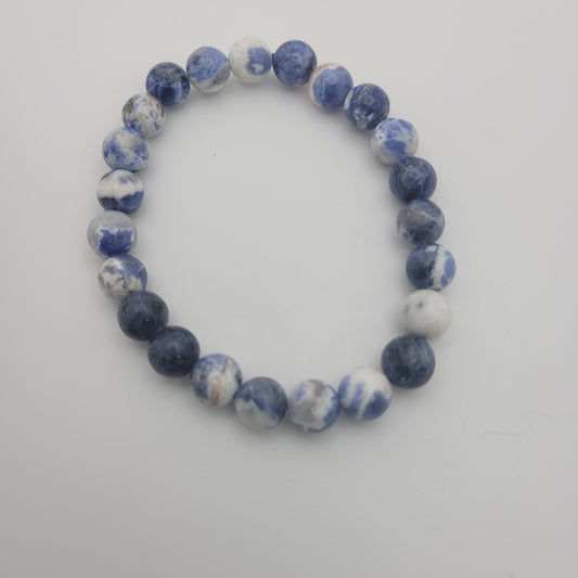 8mm Round Sodalite Stretch Bracelet.