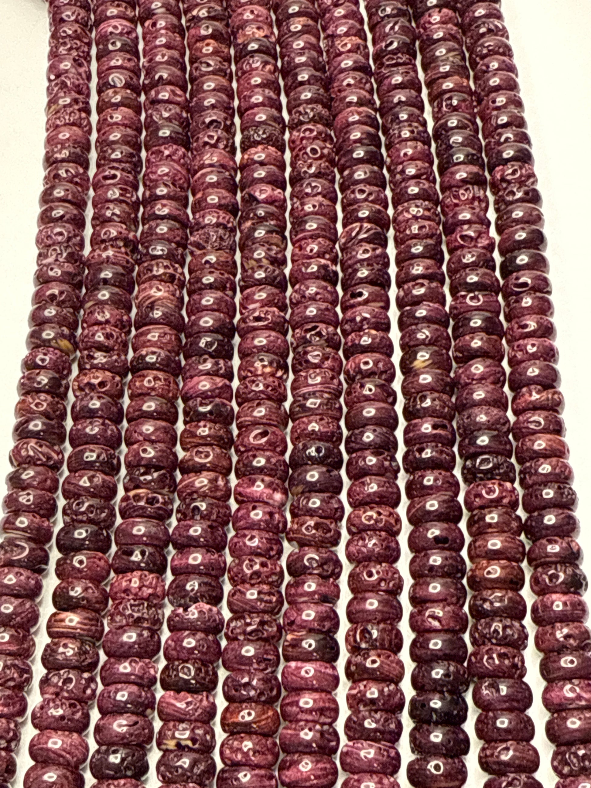 8mm Spiny Oyster Rondell.