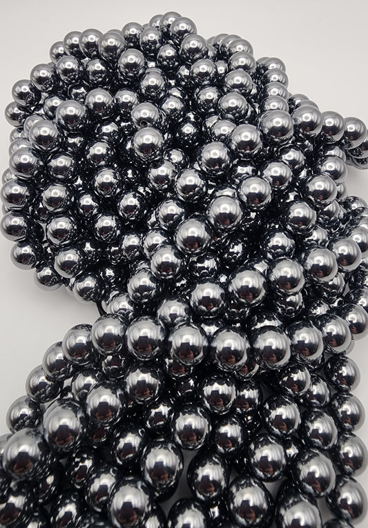8mm Terahertz Round Bead Strand.
