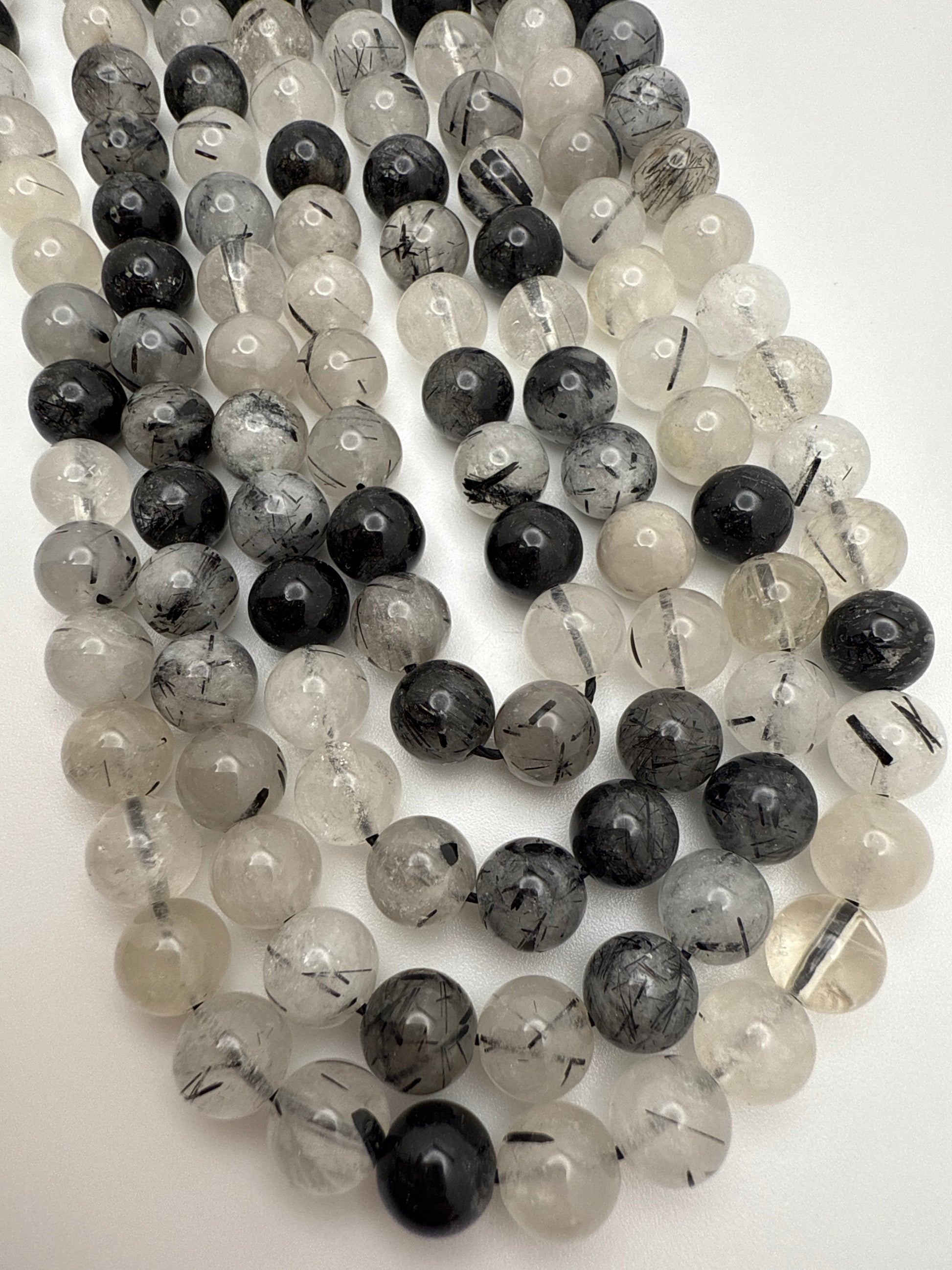 8mm Tourmalated Quartz Round 